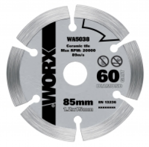 Worx WA5038 Worxsaw Diamond Blade 85mm £11.99