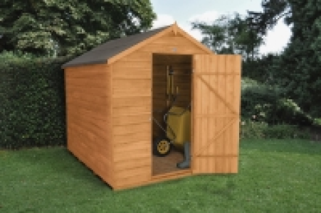 Wickes Overlap Dip Treated Apex Shed No Windows 6 x 8