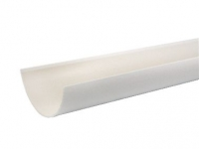 Wickes White Roundline Gutter Length 2000mm £3.89