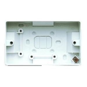 MK Surface Mounted Box Double 40mm K2172RPWHI £2.99
