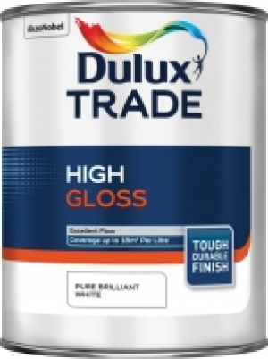 Dulux Trade High Gloss Paint Pure Brilliant White 1L £12.60