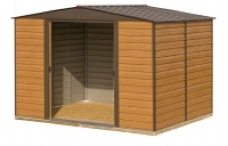 Rowlinson Woodvale Metal Apex Shed with Floor Brown 10x12 £679.99