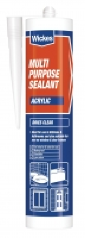 Wickes Multi Purpose Acrylic Sealant Clear 310ml £2.99