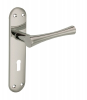 Wickes Bella Lock Handle Satin Nickel Finish £12.05