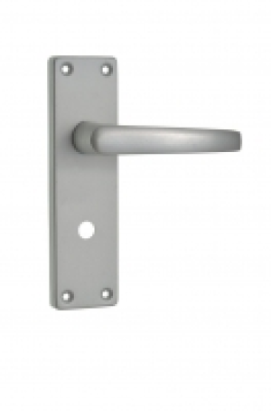 Wickes Contract Straight Privacy Handle Satin Aluminium £5.98