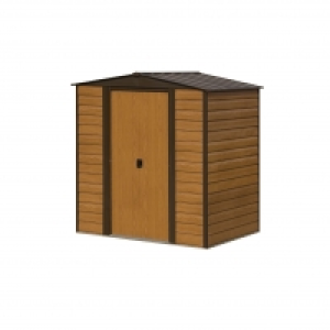 Rowlinson Woodvale Metal Apex Shed Without Floor 6x5