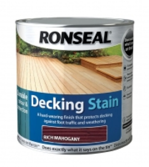Ronseal Ultra Tough Deck Stain Rich Mahogany 2.5L £17.99