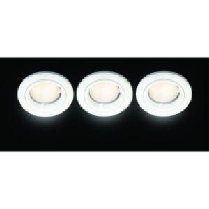 Wickes Fire Rated Energy Efficient Downlight White 3 Pack £19.99