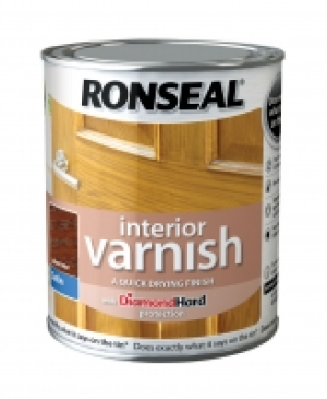 Ronseal Interior Varnish Satin Dark Oak 750ml
