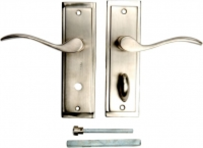 Wickes Bravo Bathroom Handle Satin Nickel Finish £13.04