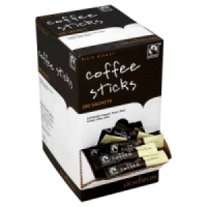 Lichfields Rich Roast Fairtrade Coffee Sticks 200 Sachets £10.99