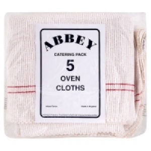 Abbey Catering Pack Oven Cloths x 5