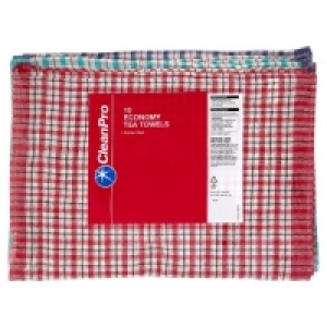 Clean Pro 10 Economy Tea Towels 44cm x 66cm