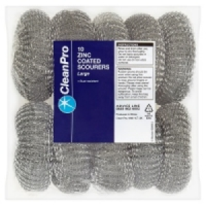 Clean Pro 10 Zinc Coated Scourers Large