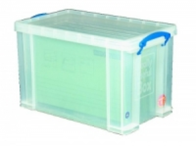 Really Useful Box With 5 Files Clear 24 Litre