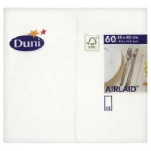 Duni 60 Airlaid Napkins White 40 x 40cm £8.39