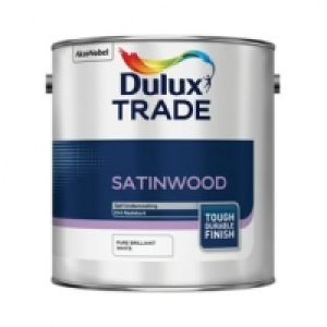 Dulux Trade Satinwood Paint Pure Brilliant White 2.5L £26.00