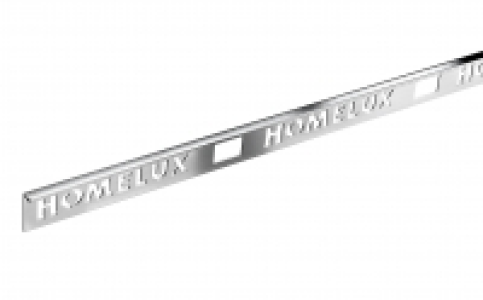 Homelux 6mm Metal Straight Edge Stainless Steel Effect Tile