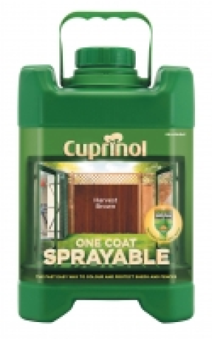 Cuprinol 1 Coat Sprayable Harvest Brown 5L