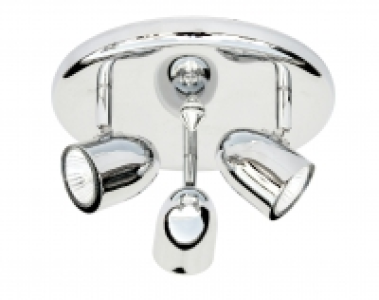Wickes Aurora Spotlights Chrome Triple Circular