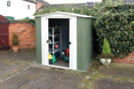 Rowlinson Metal Apex Shed Without Floor 6x5