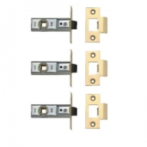 Yale P-M888-PB-64-3 Tubular Latch Brass 64mm Pack 3