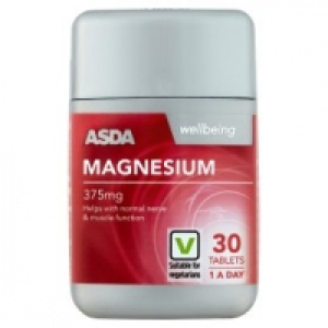 Asda Asda Wellbeing Magnesium Tablets 375mg 1 A Day Tablets