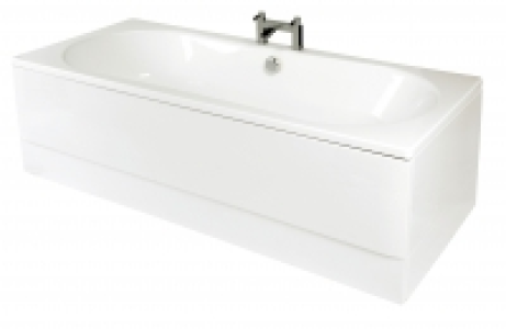Wickes Avaris Double Ended Steel Bath 1800x800mm