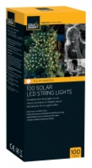 Cole & Bright 100 Solar LED String Lights