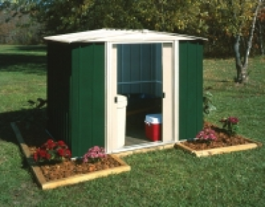 Rowlinson Metal Apex Shed Without Floor 8x6
