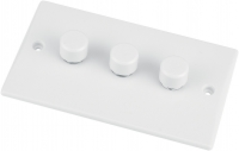 Slimline Dimmer 3 Gang 2 Way 250W £11.99