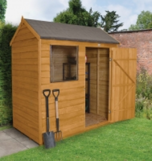 Wickes Overlap Dip Treated Reverse Apex Shed 6x4 £169.99