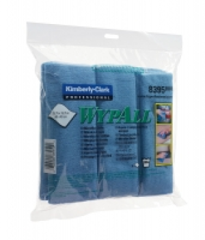 Wypall Microfibre Blue Cloths 4 Pack