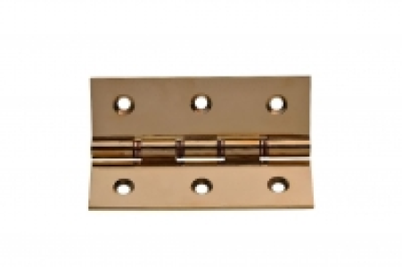 Wickes Phospor Bronze Washered Butt Hinge Polished Brass 76m