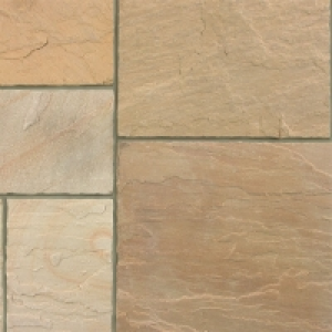 Marshalls Antique Alverno Patio Pack 15.5m2 - Golden Sand
