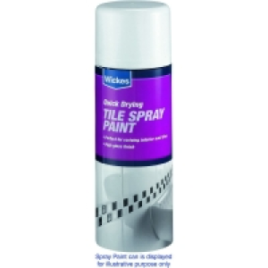 Wickes Tile Spray Paint White 400ml
