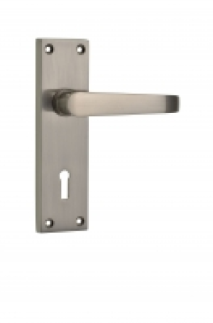 Wickes Toronto Victorian Straight Lock Handle Satin Nickel F