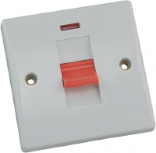 Schneider Ultimate 50AMP Control Switch & Neon 1 Gang