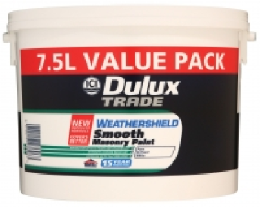 Dulux Trade Weathershield Smooth Brilliant White 7.5L £23.99
