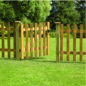 Wickes Palisade Arched Top Timber Gate 900 x 900mm