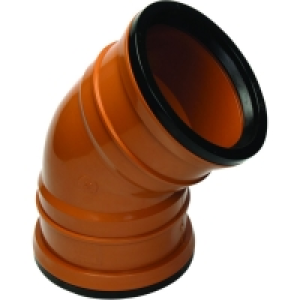 Wickes 110mm Terracotta Drain 45 Deg Double Socket Bend