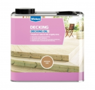 Wickes Decking Oil 2.5L Natural Oak £19.99