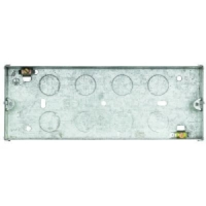 MK Metal Back Box 3 Gang 35mm K890RP £2.49