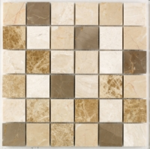 Wickes Milano Mix Polished Mosaic Tile (48 x 48mm) 305 x 305