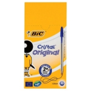 Bic Cristal Ballpen Medium Blue Pk 50