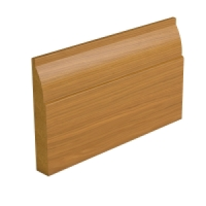 Wickes Ovolo Oak Veneer Skirting 18 x 144 x 2400mm sng
