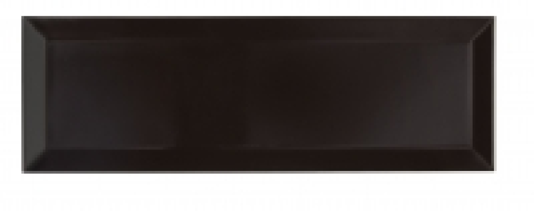 Wickes Bevelled Large Nero Ceramic Wall Tile 100 x 300mm