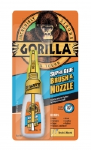 Gorilla Super Glue Brush and Nozzle 12g