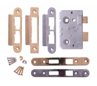 Era Bathroom CE Sashlock Brass/Chrome 64mm £7.99