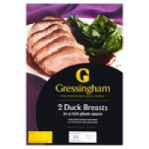 Gressingham Duck Breasts In Plum Sauce £5.00